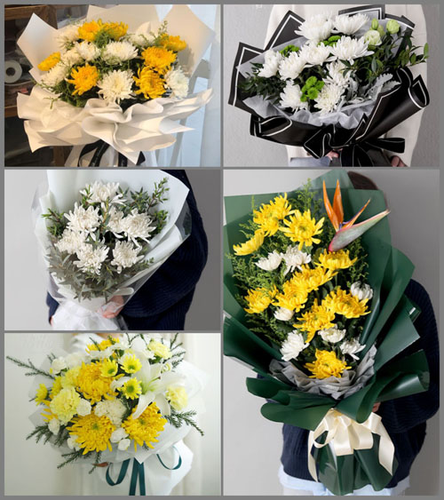 浙江省台州玉环县沙门镇里山村白事花束代送